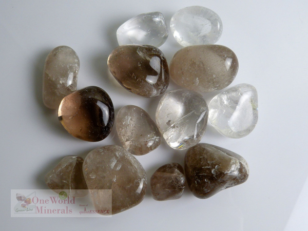 Rauchquarz Schweiz Trommelsteine, 200g Pack